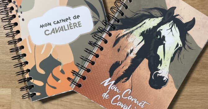 planner équestre cheval partage : 2 couvertures au choix pour le carnet de cavalière